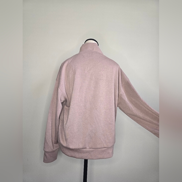 Pink High-Neck Sweatshirt - Picture 2 of 3